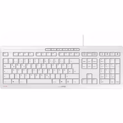 CHERRY STREAM KEYBOARD, Full-size (100%), Wired, USB, Mechanical, QWERTZ, Grey