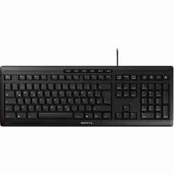 CHERRY STREAM KEYBOARD, Full-size (100%), Wired, USB, Mechanical, QWERTZ, Black