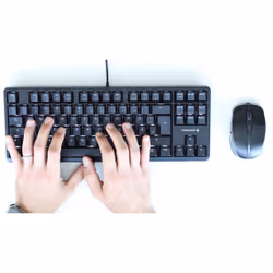 CHERRY G80-3000N RGB TKL keyboard Universal USB AZERTY French Black - Additional view 7