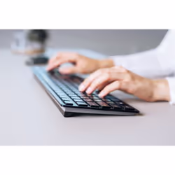 CHERRY KW 9100 SLIM keyboard Universal RF Wireless + Bluetooth QWERTY Nordic Black - Additional view 7