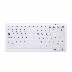 CHERRY AK-C4110, Wired, USB, QWERTY, White