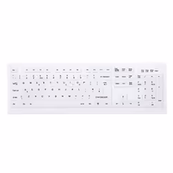CHERRY AK-C8100F-FUS-W/UK, Wireless, RF Wireless, Membrane, QWERTY, White