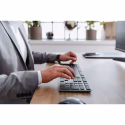 CHERRY KW X ULP keyboard Universal USB + RF Wireless + Bluetooth AZERTY French Black - Additional view 4