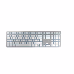 CHERRY KW 9100 SLIM FOR MAC, Wired & Wireless, USB + Bluetooth, QWERTZ, Silver