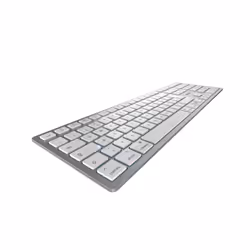CHERRY KW 9100 SLIM FOR MAC keyboard Universal USB + Bluetooth QWERTZ German Silver
