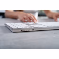 CHERRY KW 9100 SLIM FOR MAC keyboard Universal USB + Bluetooth AZERTY French Silver - Additional view 6