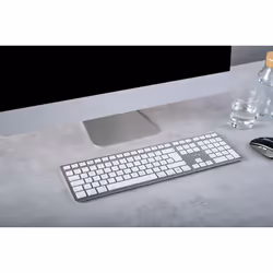 CHERRY KW 9100 SLIM FOR MAC keyboard Universal USB + Bluetooth QWERTY Nordic Silver - Additional view 2