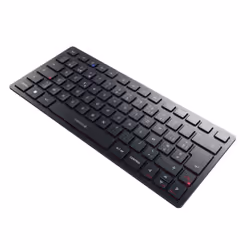 CHERRY KW 9200 MINI, 75%, Wired & Wireless, USB + RF Wireless + Bluetooth, Scissor key switch, AZERTY, Black