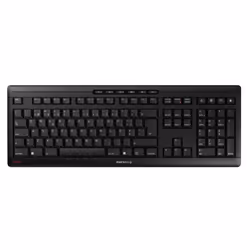 CHERRY STREAM KEYBOARD WIRELESS, Full-size (100%), Wireless, RF Wireless, Scissor key switch, QWERTY, Black