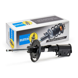 BILSTEIN 22-266590 Shock absorber Front Axle Left Gas Pressure Twin-Tube Suspension Strut Top pin, Bottom Clamp