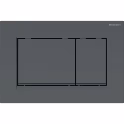 Geberit 115.883.16.1, Flush plate, Black, Red, Geberit, 246 mm, 12 mm, 164 mm