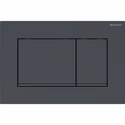 Geberit 115.883.DW.1, Flush plate, Black, Geberit, 246 mm, 12 mm, 164 mm