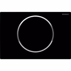 Geberit 115.758.KM.5, Flush plate, Black, Chrome, Geberit, 246 mm, 14 mm, 164 mm