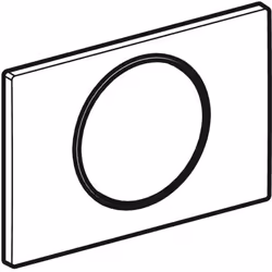 Geberit 115.758.KM.5 flush toilet replacement part Flush plate Black, Chrome