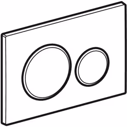 Geberit 115.882.JQ.1 flush toilet replacement part Flush plate Red, Chrome