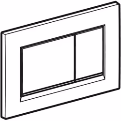 Geberit 115.883.JQ.1 flush toilet replacement part Flush plate Red, Chrome