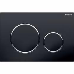 Geberit 115.882.KM.1, Flush plate, Black, Chrome, Geberit, 246 mm, 12 mm, 164 mm