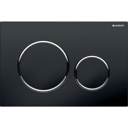Geberit 115.882.KM.1 flush toilet replacement part Flush plate Black, Chrome