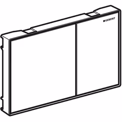 Geberit 115.640.SI.1 flush toilet replacement part Flush plate White, Chrome - Additional view 2