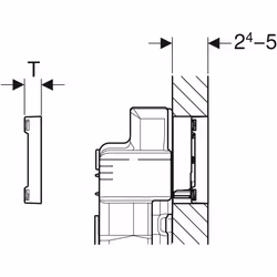 Geberit 115.640.SI.1 flush toilet replacement part Flush plate White, Chrome - Additional view 4