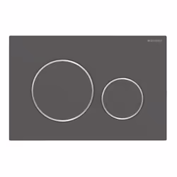 Geberit 115.882.14.1, Flush plate, Black, Red, Chrome, Geberit, 246 mm, 12 mm, 164 mm