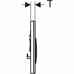 Geberit 115.884.JM.1 flush toilet replacement part Flush plate Chrome - Additional view 4