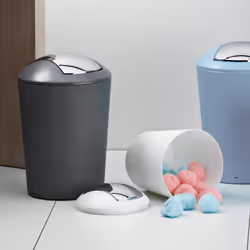 Kela 22300 waste container Round Plastic Black