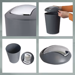 Kela 22300 waste container Round Plastic Black - Additional view 4
