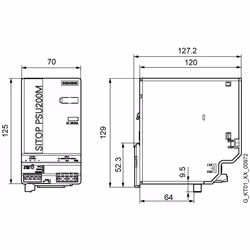 Siemens 6EP1333-3BA10 power adapter/inverter Indoor Multicolour - Additional view 2