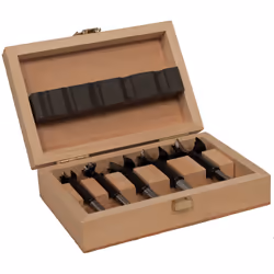 Famag- Bormax- 6 pcs. Set in wooden case. 15, 20, 25, 30, 35mm.