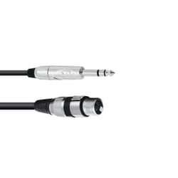 Omnitronic 30225182 audio cable 2 m XLR (3-pin) 6.35mm Black