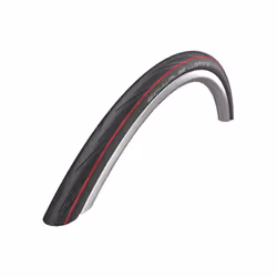 Schwalbe: Lugano II -  Black Red - 700c 25c