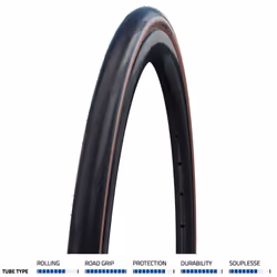 Schwalbe One Performance Raceguard MicroSkin TLE Folding Tyre Bronze - 700 X 32C