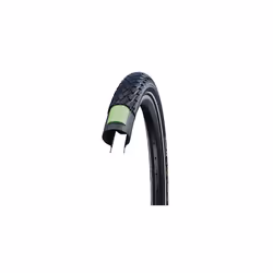 Schwalbe Green Marathon Tire - 20 x 1.75  Clincher  Wire  Black/Reflective  Performance Line  GreenGuard  TwinSkin