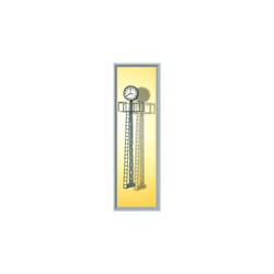 Lit Platform Clock 70mm Lattice Mast LED White