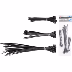 Kraftmann 1789 cable tie Ladder cable tie Nylon Black 75 pc(s)