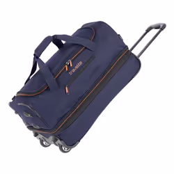 Travelite Basics, Trolley, Soft shell, Navy, 2 wheel(s), Zipper, 51 L