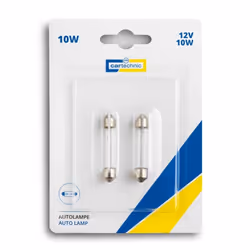 Light Bulbs; CARTECHNIC; 12 10 SV8.5-8 Bulb Technology; for BMW, VOLKSWAGEN, AUDI, FORD, MERCEDES-BENZ; 12V10WPURELIGHT, Blis ...