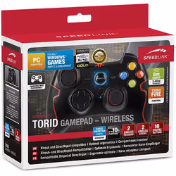 SPEEDLINK Torid Black RF Gamepad Analogue PC, Playstation 3