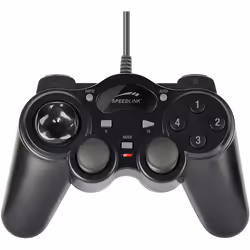 SPEEDLINK THUNDERSTRIKE, Gamepad, PC, Analogue / Digital, Wired, USB, Black