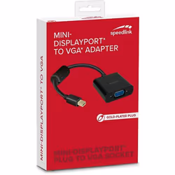 SPEEDLINK SL-170011-BK video cable adapter VGA (D-Sub) Mini DisplayPort Black