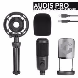 SPEEDLINK AUDIS PRO Black Table microphone