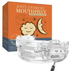 Adjustable Night Sleep Aid Bruxism Mouthpiece Mouth Guard - Orange box