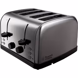 18790 Futura 4-Slice Toaster, 1500 W, Stainless Steel Silver, Four Slice - Four Slice, Single