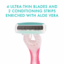 - Quattro For Women | Sensitive | 3 x Disposable Razors