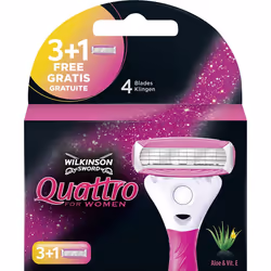 Wilkinson Sword Quattro Razor baldes for Women.