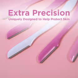 - Intuition Eyebrow Shaper for Women | Facial Hair Remover and Trimmer | Exfoliating Dermaplaning Tool | Pack of 5 Disposable Razors - Additional view 4