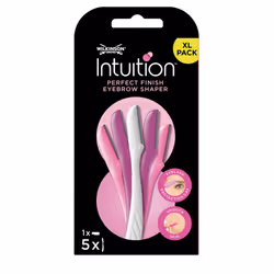 - Intuition Eyebrow Shaper for Women | Facial Hair Remover and Trimmer | Exfoliating Dermaplaning Tool | Pack of 5 Disposable Razors - Additional view 5