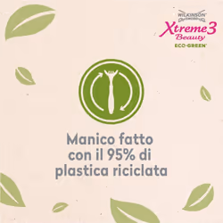 Wilkinson Sword - Xtreme 3 Beauty Eco Green X 4 - Reusable & Recyclable Women's Razor - 70 Gr - Additional view 8