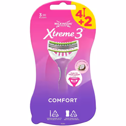 Wilkinson Sword Xtreme 3 Beauty Disposable Razor for Women 4 + 2 Free
